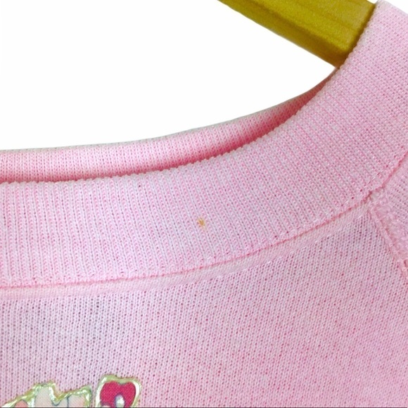 VINTAGE Sweatshirt Puff Paint Handmade Coral Shells Retro Golden Girls Size XL - Picture 10 of 13